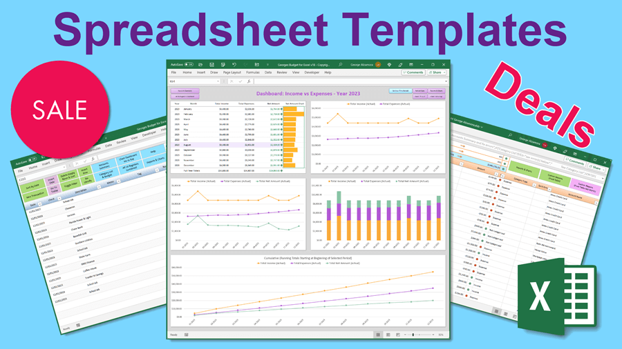 Spreadsheet Templates Deals Sales & Coupons